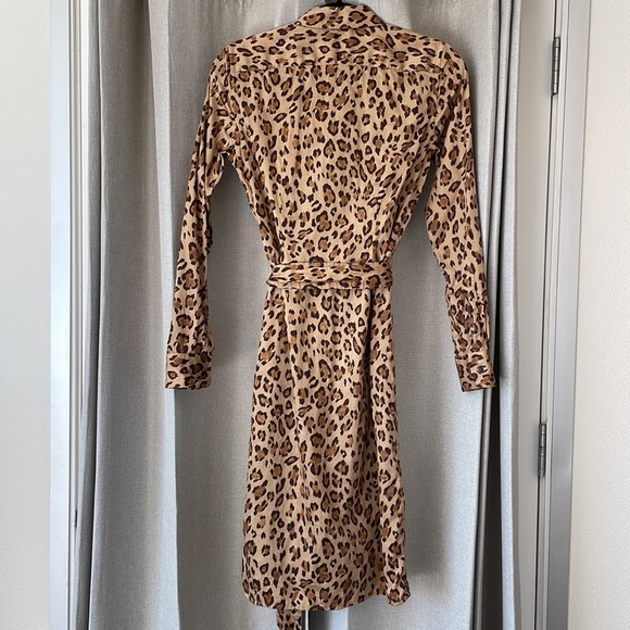 Lauren by Ralph Lauren Leopard Print Shirt Dress - Picture 2 of 7